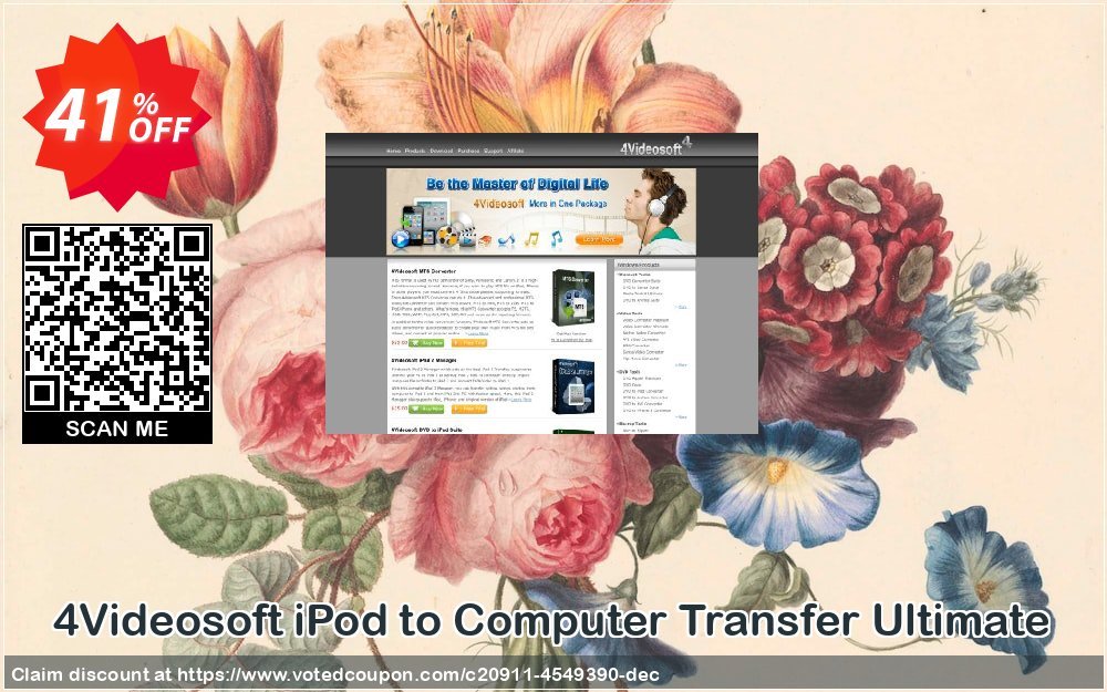 4Videosoft iPod to Computer Transfer Ultimate Coupon Code Apr 2024, 41% OFF - VotedCoupon