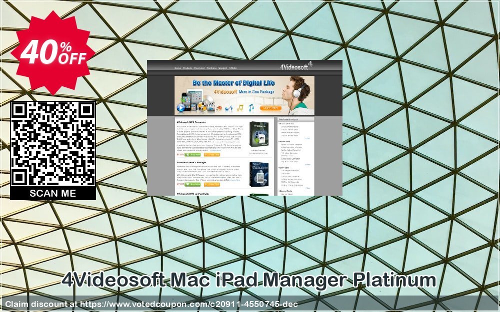 4Videosoft MAC iPad Manager Platinum Coupon Code Apr 2024, 40% OFF - VotedCoupon