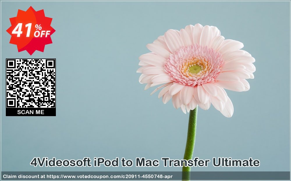 4Videosoft iPod to MAC Transfer Ultimate Coupon, discount 4Videosoft iPod to Mac Transfer Ultimate best deals code 2024. Promotion: best deals code of 4Videosoft iPod to Mac Transfer Ultimate 2024