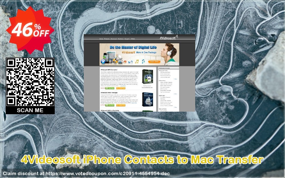 4Videosoft iPhone Contacts to MAC Transfer Coupon, discount 4Videosoft iPhone Contacts to Mac Transfer awful sales code 2024. Promotion: awful sales code of 4Videosoft iPhone Contacts to Mac Transfer 2024