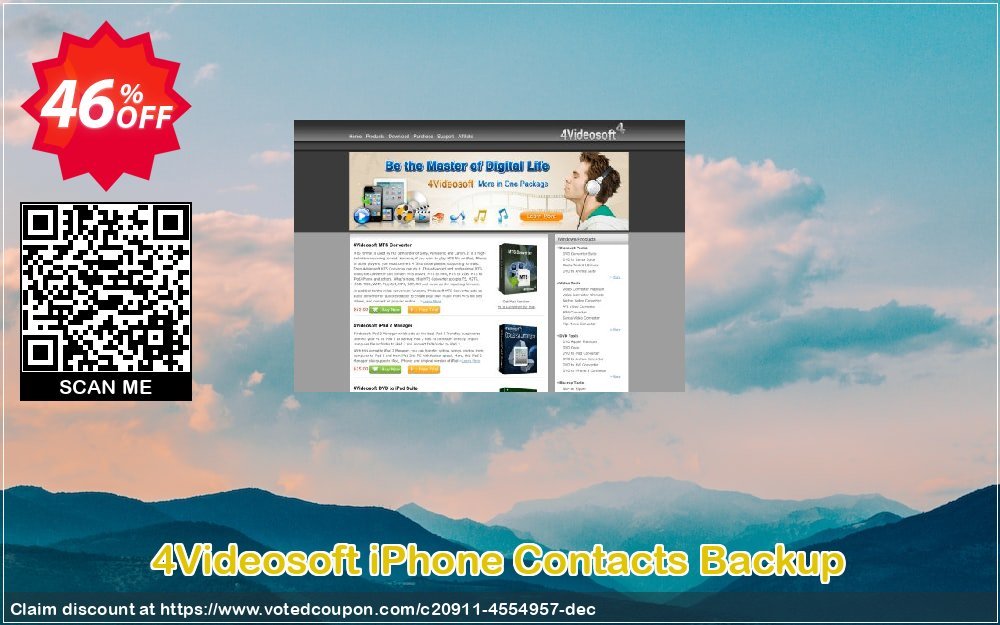 4Videosoft iPhone Contacts Backup Coupon Code Apr 2024, 46% OFF - VotedCoupon