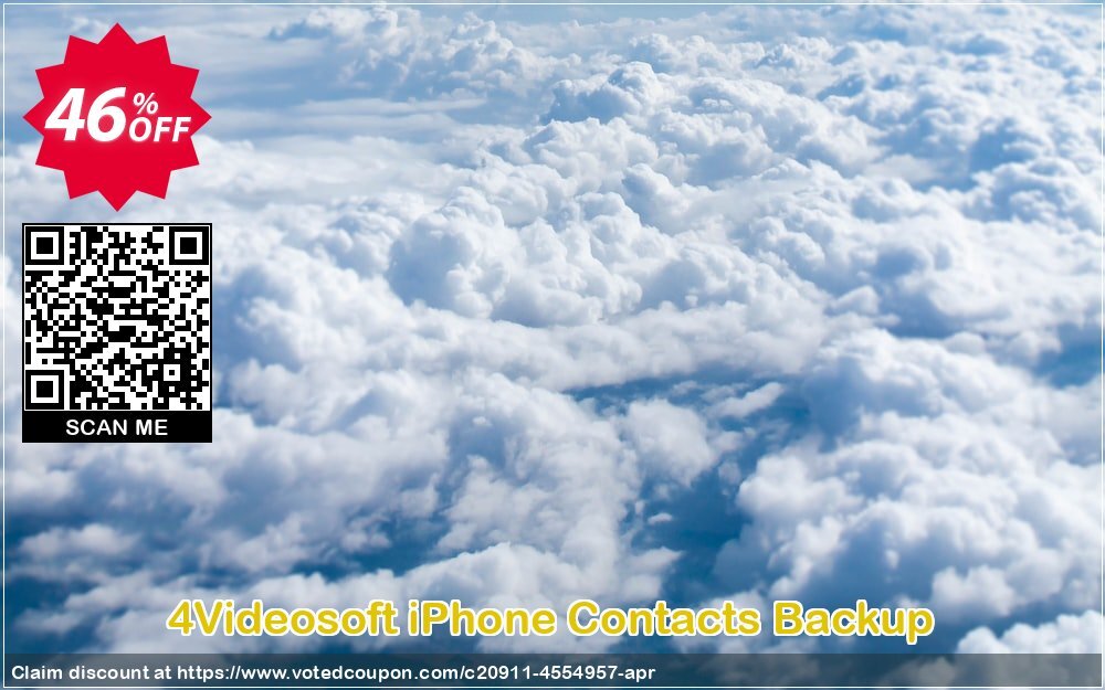 4Videosoft iPhone Contacts Backup Coupon, discount 4Videosoft iPhone Contacts Backup best discount code 2024. Promotion: best discount code of 4Videosoft iPhone Contacts Backup 2024