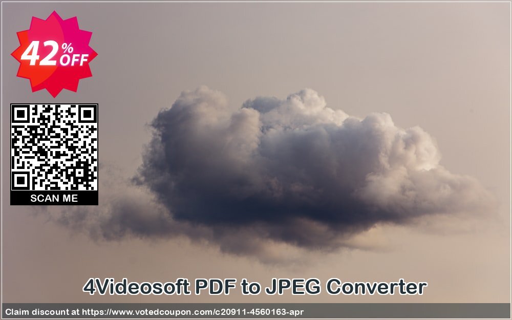 4Videosoft PDF to JPEG Converter Coupon, discount 4Videosoft PDF to JPEG Converter stunning deals code 2024. Promotion: stunning deals code of 4Videosoft PDF to JPEG Converter 2024