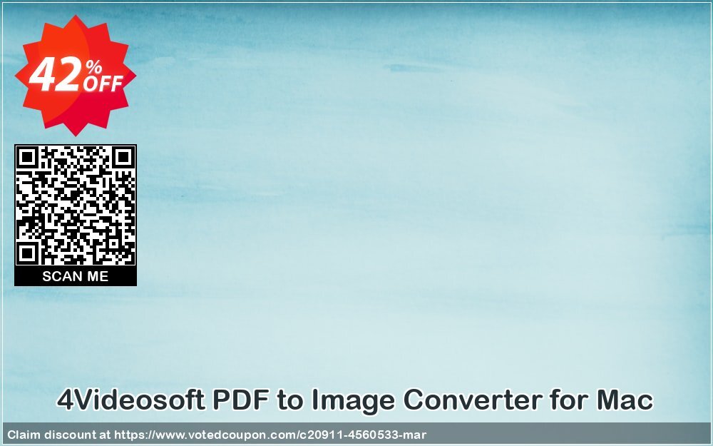 4Videosoft PDF to Image Converter for MAC Coupon, discount 4Videosoft PDF to Image Converter for Mac imposing sales code 2025. Promotion: imposing sales code of 4Videosoft PDF to Image Converter for Mac 2024