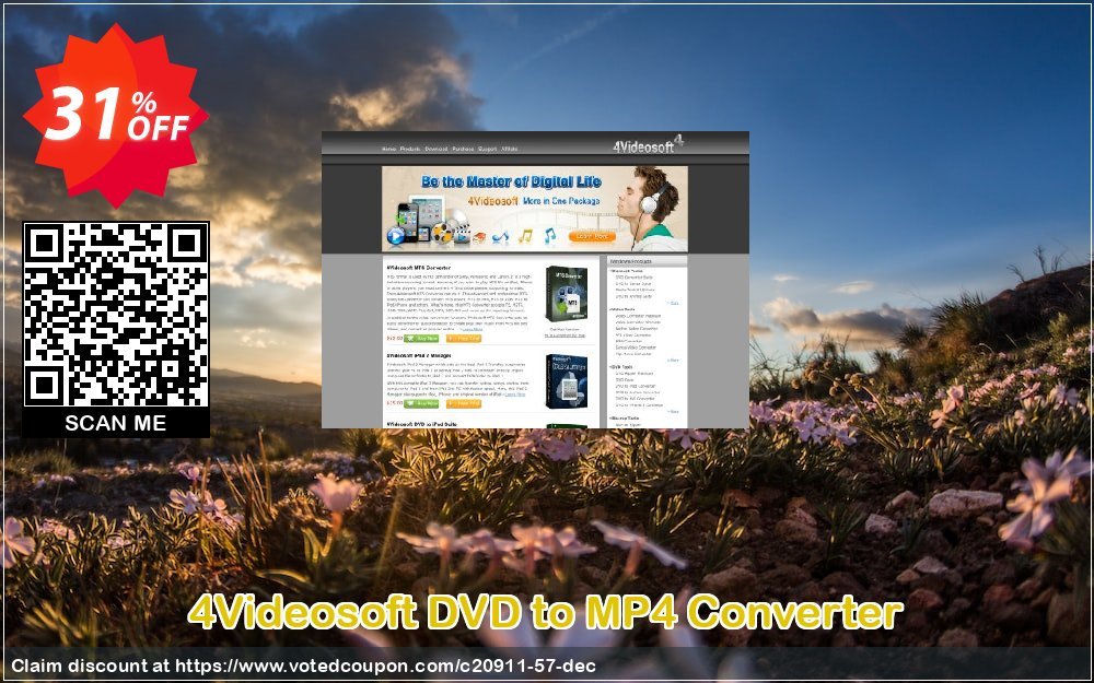 4Videosoft DVD to MP4 Converter Coupon, discount 4Videosoft coupon (20911). Promotion: 
