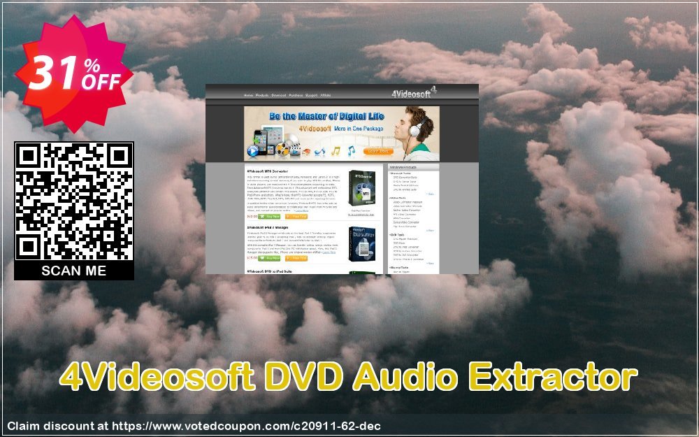 4Videosoft DVD Audio Extractor Coupon, discount 4Videosoft coupon (20911). Promotion: 