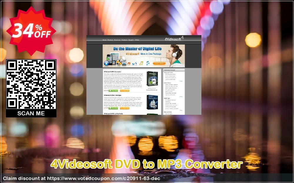 4Videosoft DVD to MP3 Converter Coupon, discount 4Videosoft coupon (20911). Promotion: 