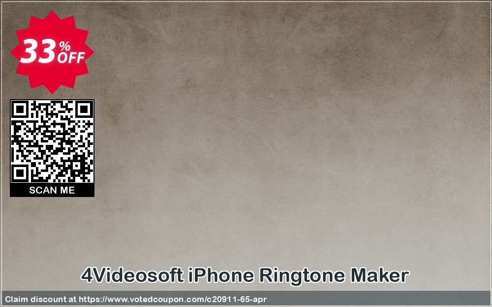 4Videosoft iPhone Ringtone Maker Coupon, discount 4Videosoft coupon (20911). Promotion: 