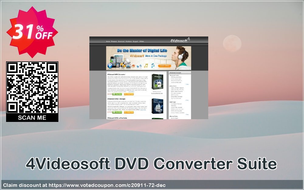 4Videosoft DVD Converter Suite Coupon, discount 4Videosoft coupon (20911). Promotion: 