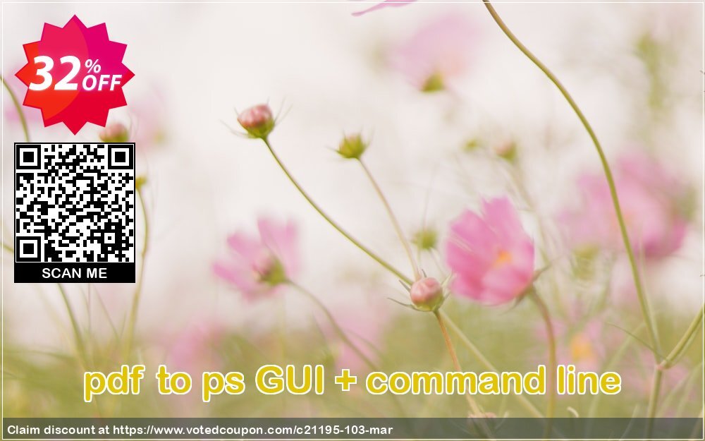 pdf to ps GUI + command line Coupon, discount all to all. Promotion: 