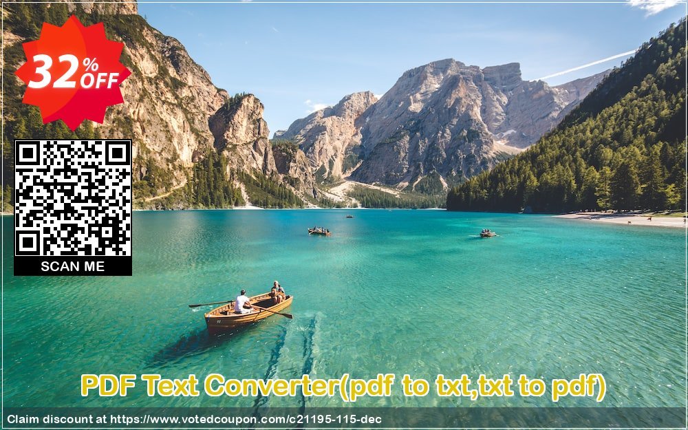 PDF Text Converter, pdf to txt,txt to pdf  Coupon, discount all to all. Promotion: 