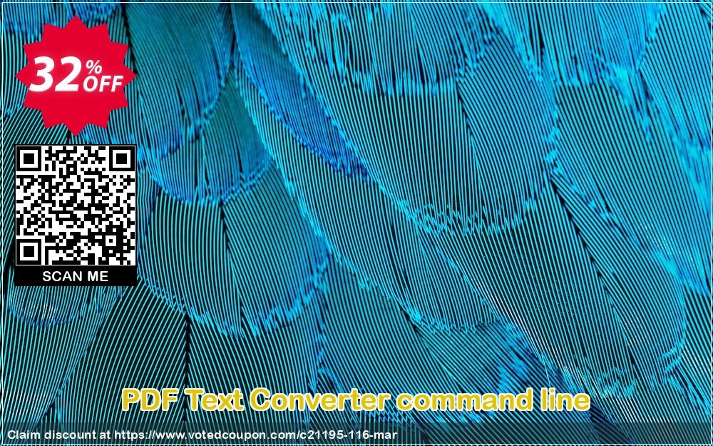 PDF Text Converter command line Coupon, discount all to all. Promotion: 