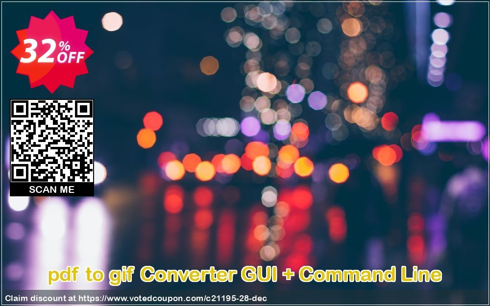 pdf to gif Converter GUI + Command Line Coupon, discount all to all. Promotion: 