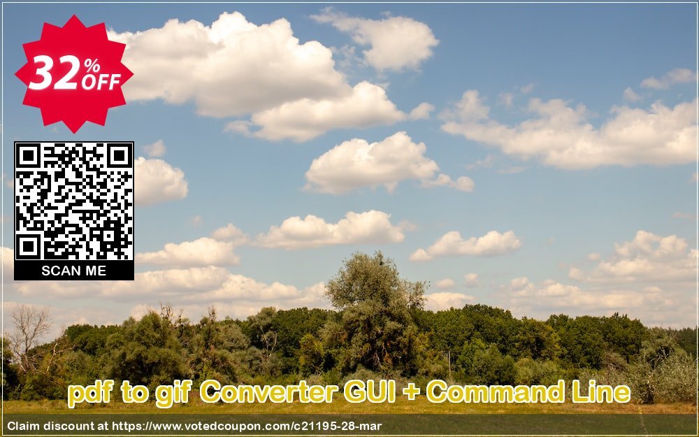 pdf to gif Converter GUI + Command Line Coupon, discount all to all. Promotion: 