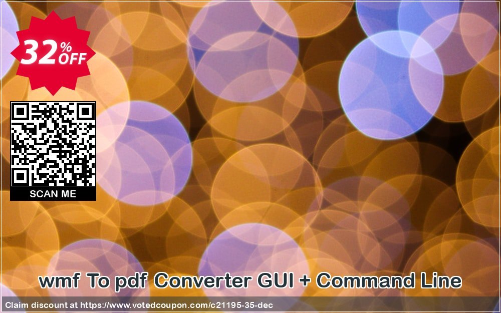 wmf To pdf Converter GUI + Command Line Coupon, discount all to all. Promotion: 