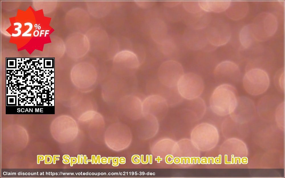 PDF Split-Merge  GUI + Command Line Coupon, discount all to all. Promotion: 