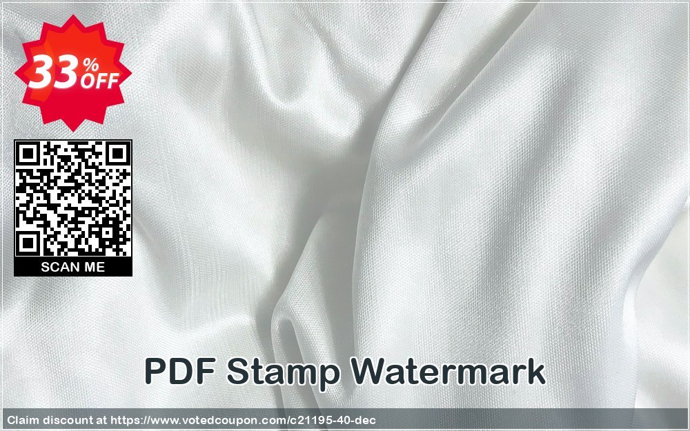 PDF Stamp Watermark Coupon, discount all to all. Promotion: 