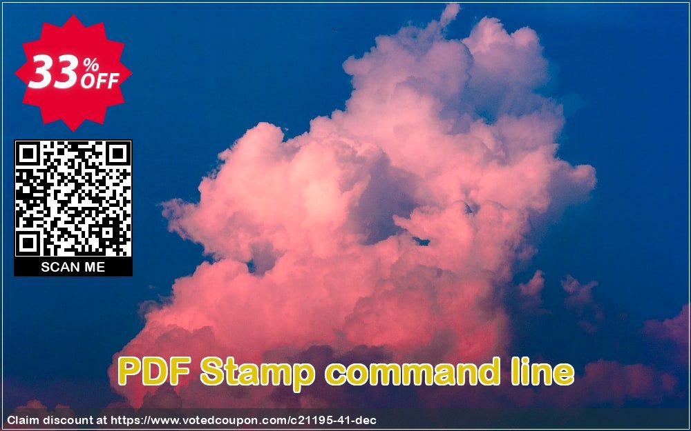 PDF Stamp command line Coupon, discount all to all. Promotion: 