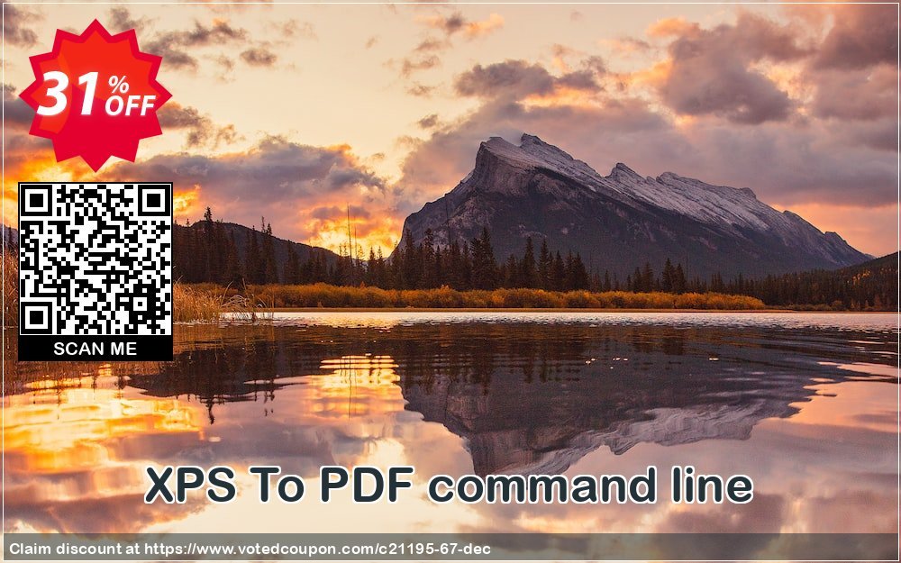 XPS To PDF command line Coupon, discount all to all. Promotion: 