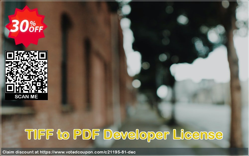TIFF to PDF Developer Plan Coupon, discount all to all. Promotion: 