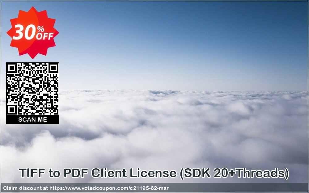 TIFF to PDF Client Plan, SDK 20+Threads  Coupon Code Apr 2024, 30% OFF - VotedCoupon