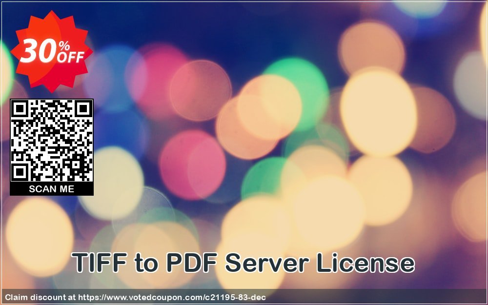 TIFF to PDF Server Plan Coupon, discount all to all. Promotion: 