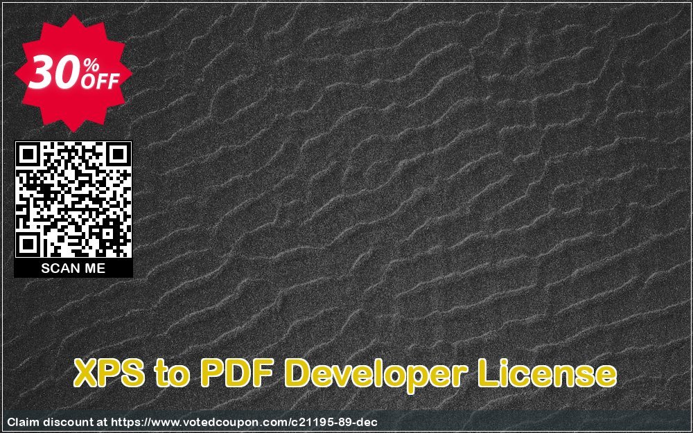 XPS to PDF Developer Plan Coupon, discount all to all. Promotion: 