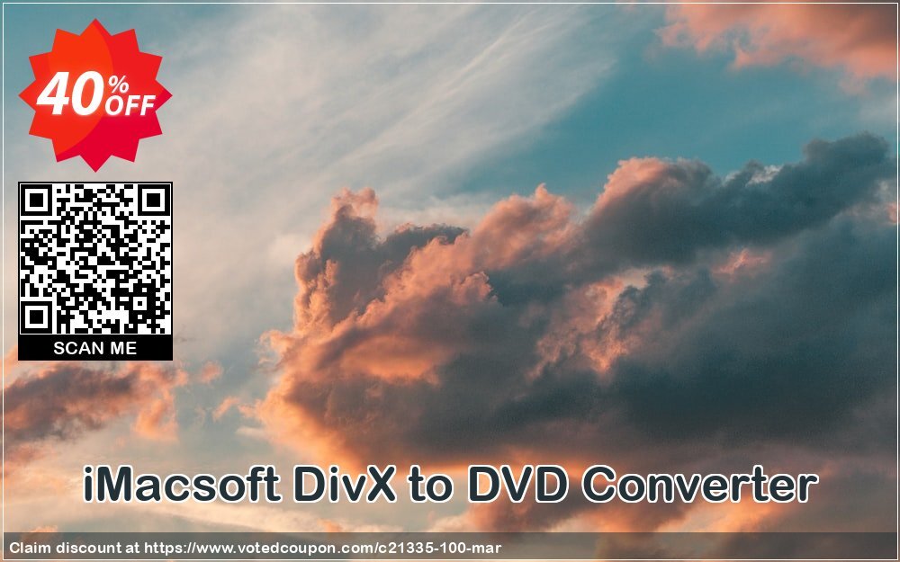 iMACsoft DivX to DVD Converter Coupon Code Apr 2024, 40% OFF - VotedCoupon