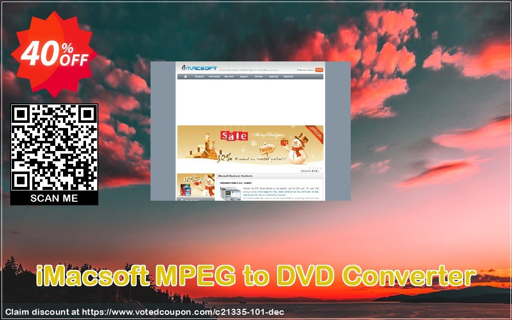 iMACsoft MPEG to DVD Converter Coupon Code Apr 2024, 40% OFF - VotedCoupon