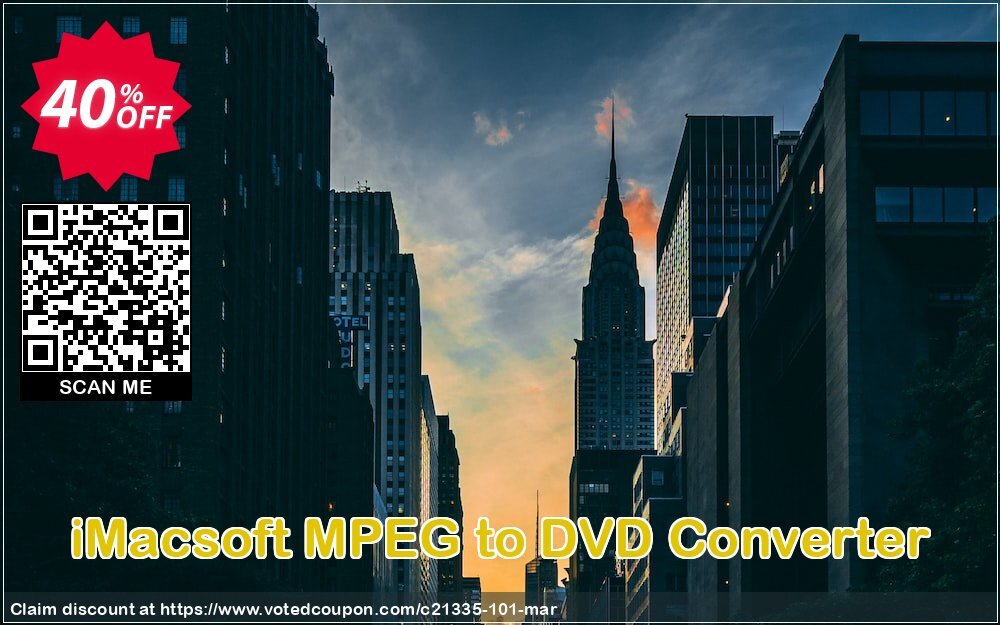 iMACsoft MPEG to DVD Converter Coupon Code Jun 2024, 40% OFF - VotedCoupon