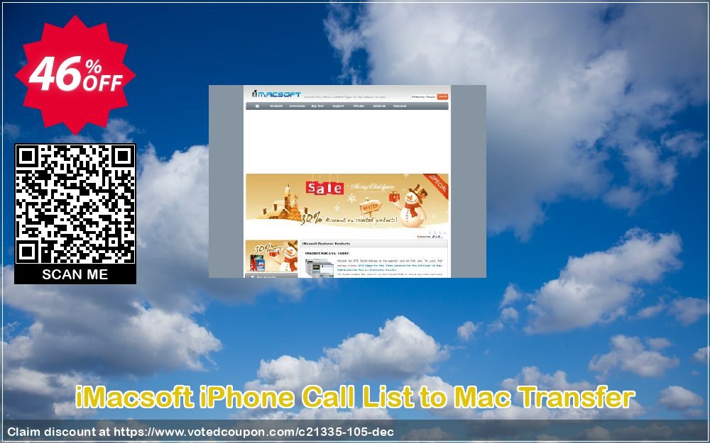 iMACsoft iPhone Call List to MAC Transfer Coupon, discount iMacsoft Software Studio (21335). Promotion: 
