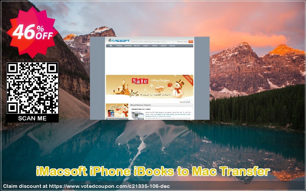 iMACsoft iPhone iBooks to MAC Transfer Coupon, discount iMacsoft Software Studio (21335). Promotion: 
