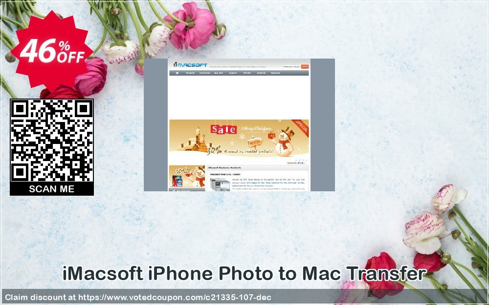 iMACsoft iPhone Photo to MAC Transfer Coupon, discount iMacsoft Software Studio (21335). Promotion: 
