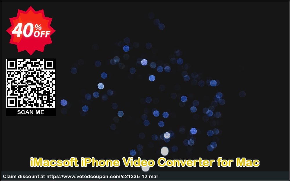 iMACsoft iPhone Video Converter for MAC Coupon Code Apr 2024, 40% OFF - VotedCoupon