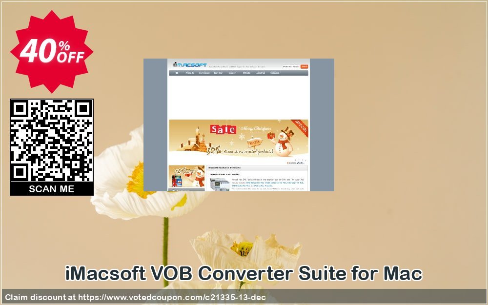 iMACsoft VOB Converter Suite for MAC Coupon, discount iMacsoft Software Studio (21335). Promotion: 
