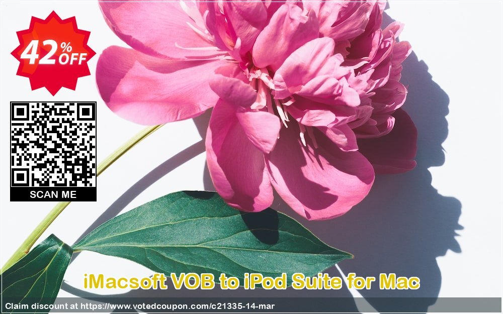 iMACsoft VOB to iPod Suite for MAC Coupon Code Apr 2024, 42% OFF - VotedCoupon