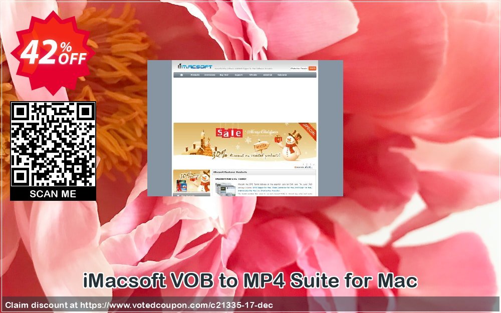 iMACsoft VOB to MP4 Suite for MAC Coupon, discount iMacsoft Software Studio (21335). Promotion: 