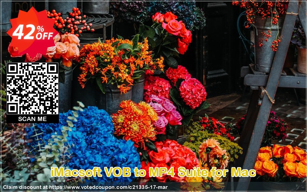 iMACsoft VOB to MP4 Suite for MAC Coupon, discount iMacsoft Software Studio (21335). Promotion: 