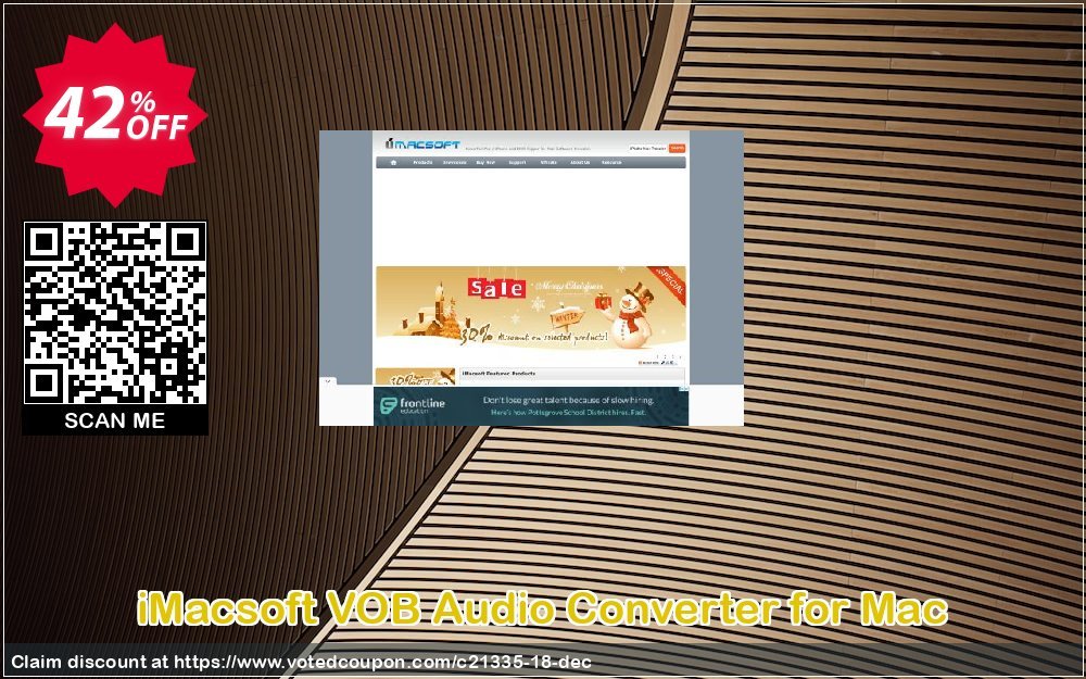 iMACsoft VOB Audio Converter for MAC Coupon, discount iMacsoft Software Studio (21335). Promotion: 