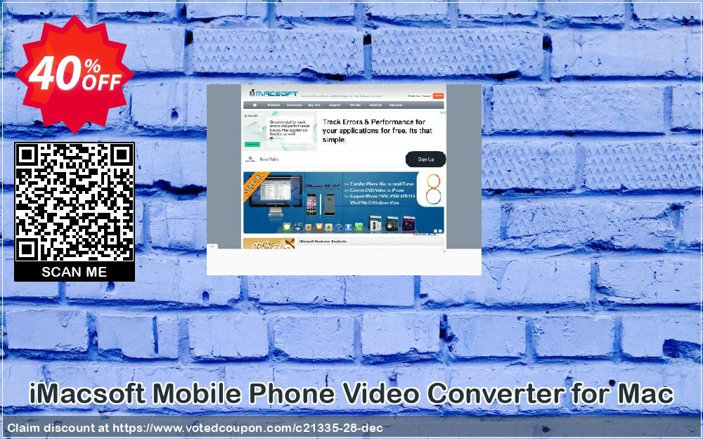 iMACsoft Mobile Phone Video Converter for MAC Coupon Code May 2024, 40% OFF - VotedCoupon
