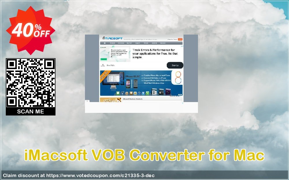 iMACsoft VOB Converter for MAC Coupon, discount iMacsoft Software Studio (21335). Promotion: 