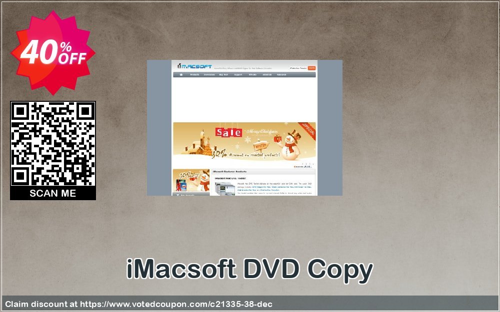 iMACsoft DVD Copy Coupon, discount iMacsoft Software Studio (21335). Promotion: 