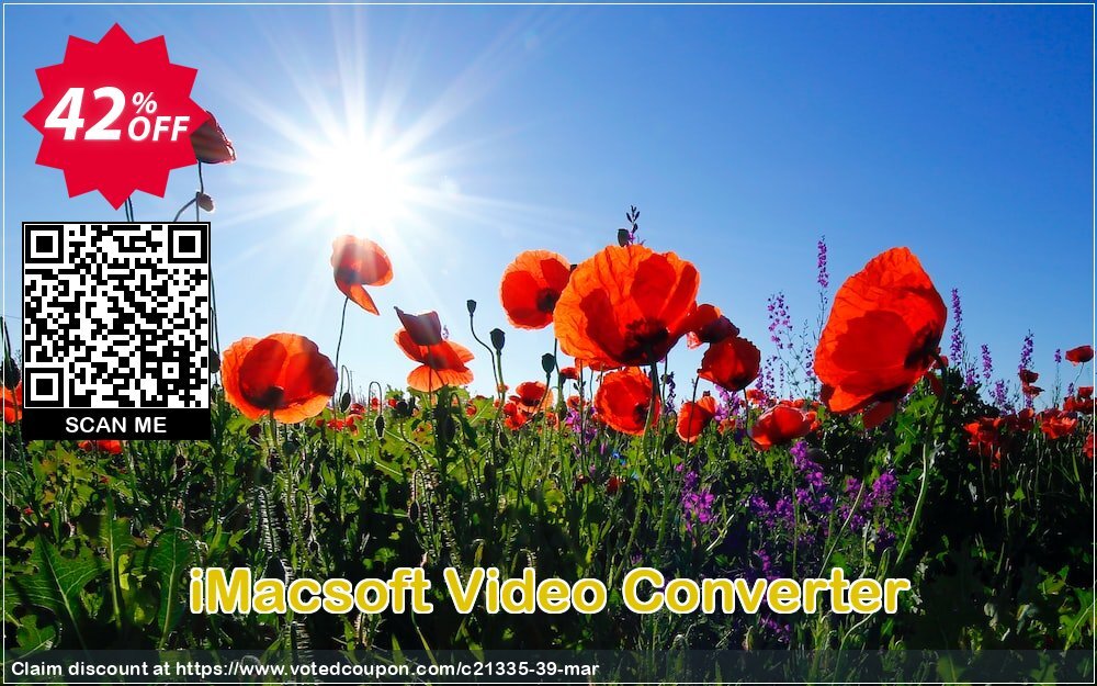 iMACsoft Video Converter Coupon Code May 2024, 42% OFF - VotedCoupon