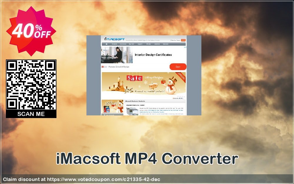 iMACsoft MP4 Converter Coupon, discount iMacsoft Software Studio (21335). Promotion: 