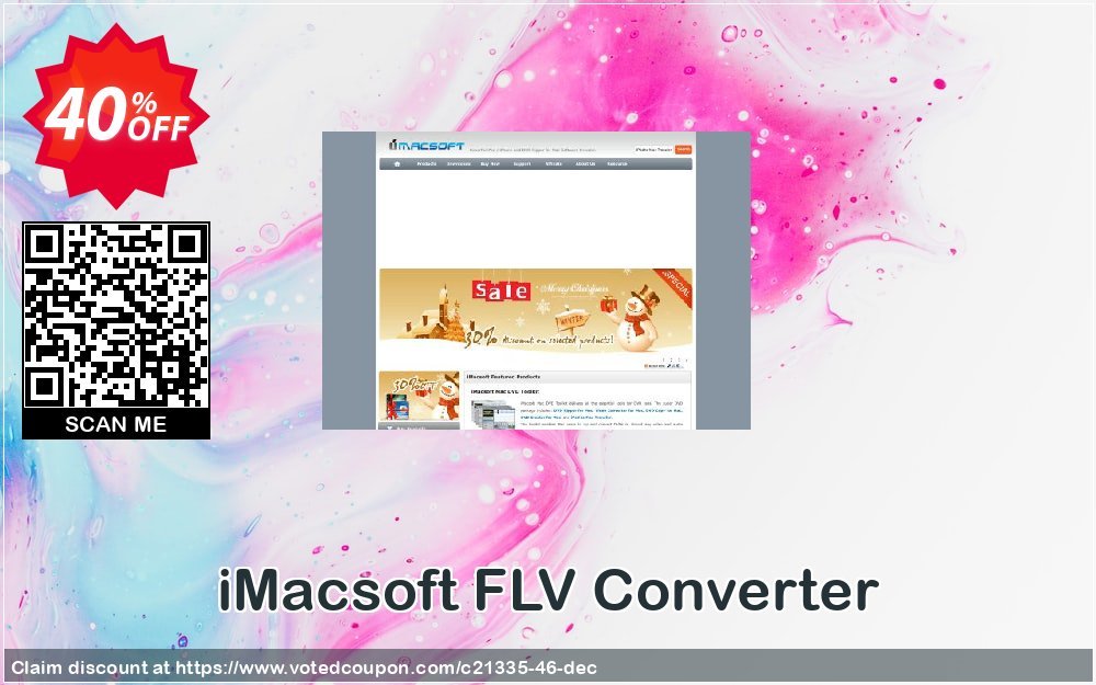 iMACsoft FLV Converter Coupon, discount iMacsoft Software Studio (21335). Promotion: 
