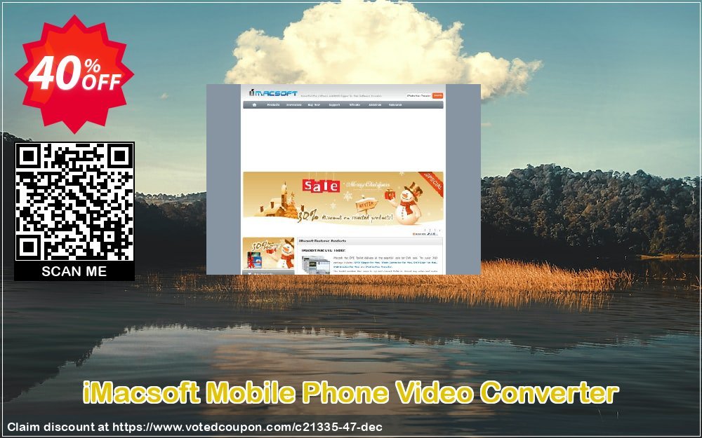 iMACsoft Mobile Phone Video Converter Coupon, discount iMacsoft Software Studio (21335). Promotion: 