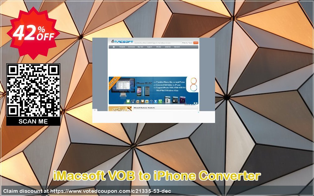 iMACsoft VOB to iPhone Converter Coupon, discount iMacsoft Software Studio (21335). Promotion: 
