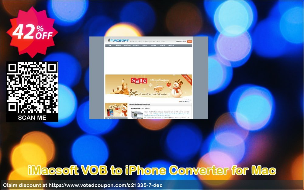 iMACsoft VOB to iPhone Converter for MAC Coupon, discount iMacsoft Software Studio (21335). Promotion: 