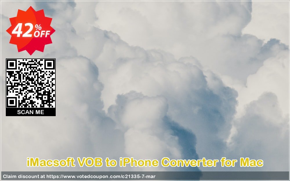 iMACsoft VOB to iPhone Converter for MAC Coupon, discount iMacsoft Software Studio (21335). Promotion: 