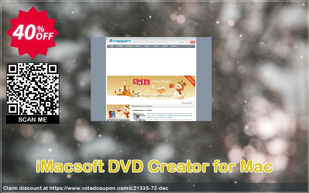 iMACsoft DVD Creator for MAC Coupon, discount iMacsoft Software Studio (21335). Promotion: 